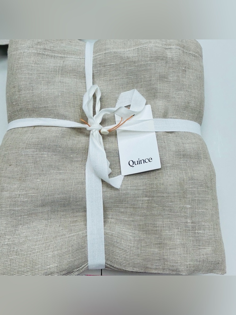 NWT QUINCE Set Of 2 48x84 European Linen Sheer Curtains Flax 9060 - Picture 6 of 12